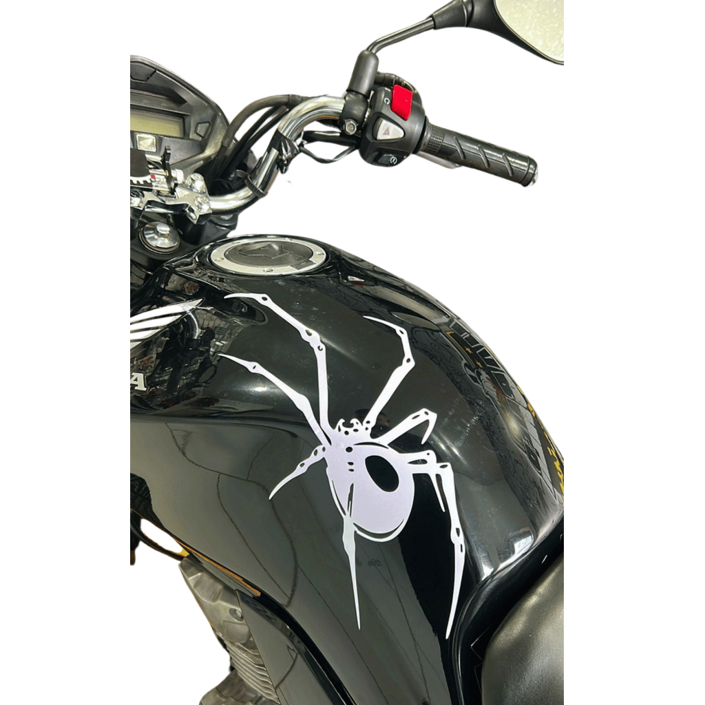 Adesivo da Aranha em Recorte Eletrônico para tanque de moto mod Grande ...