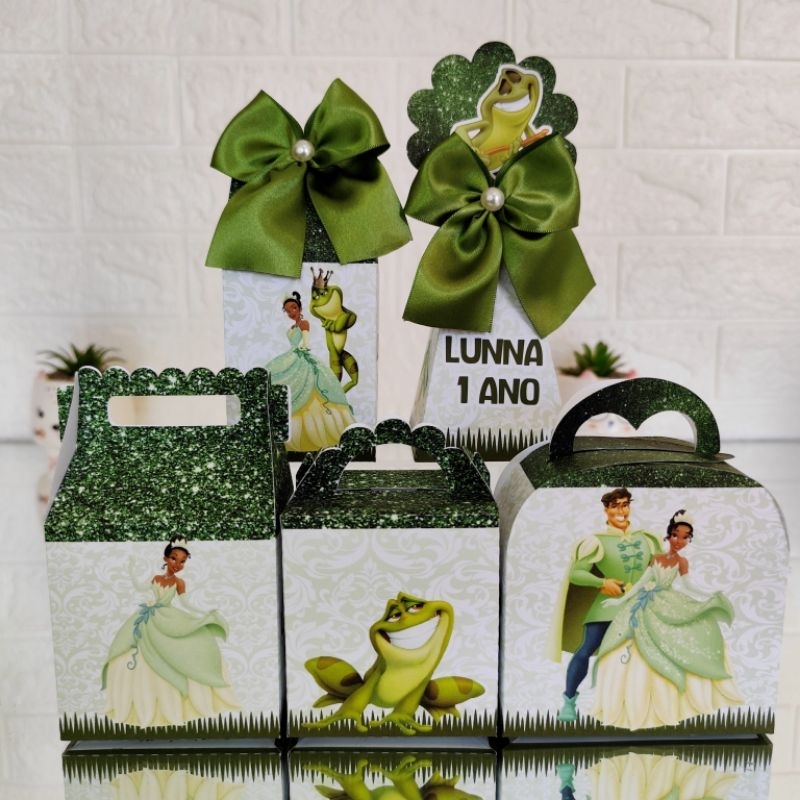 Kit Festa Princesa Tiana / Princesa e o Sapo Caixinhas Personalizadas ...