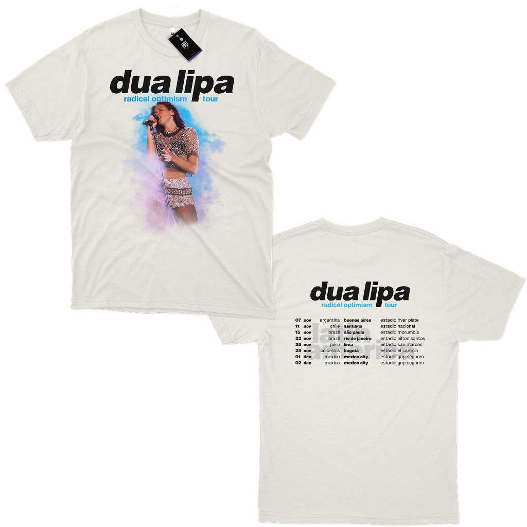 Camiseta Dua Lipa Radical Optmism Latin America Tour 2025 100