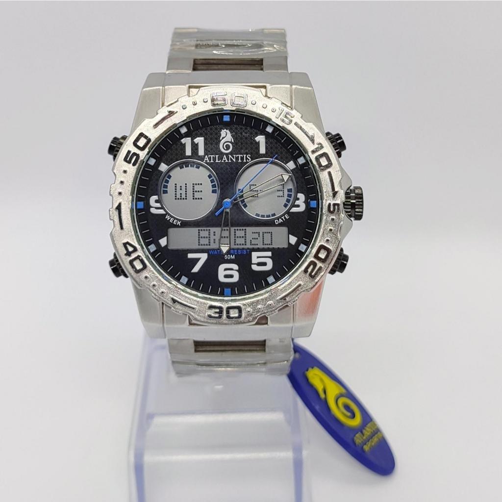 Relógio Atlantis A3228 Resistente a Água Ponteiro e Digital | Shopee Brasil