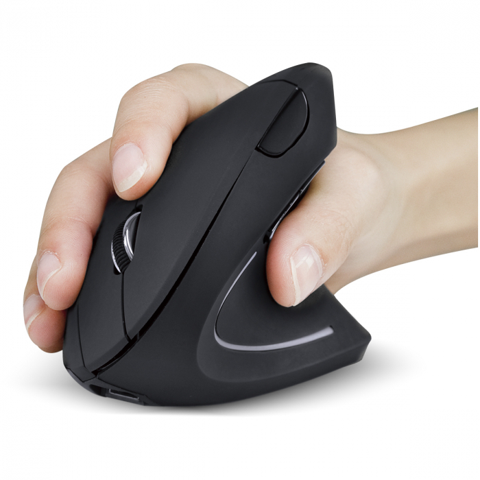Mouse Vertical Ergonômico Com bluetooth 2.4GHz Mouse Óptico Sem Fio 3 Ajustável