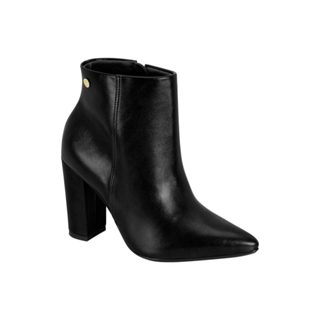 Bota Salto Grosso Bota Preta Cano Curto Vizzano Bico Fino Bota