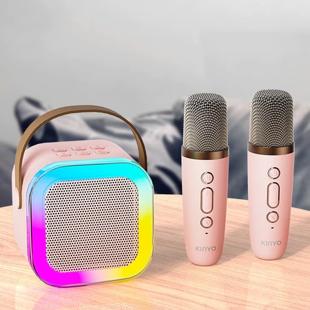 Caixa De Som C/ Microfones Karaokê Bluetooth - Brincadeiras em Família