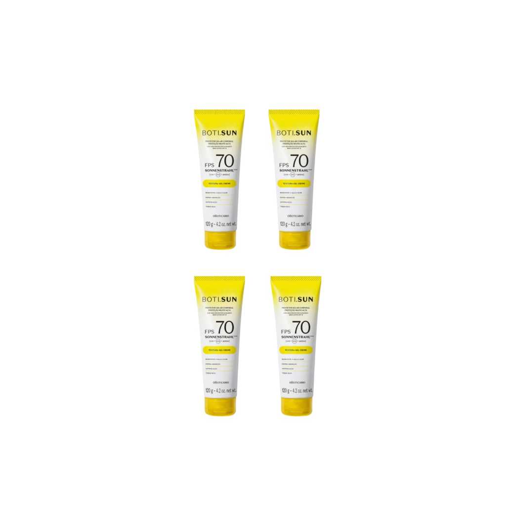 Boticário Boti Sun Protetor Solar Corporal FPS 70 120g em Oferta na Shopee