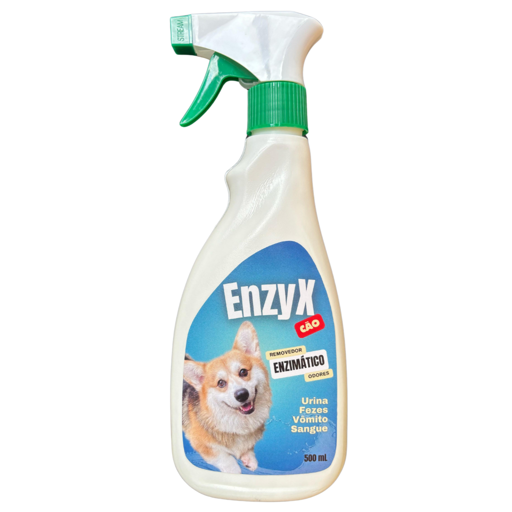 EnzyX Cão 500mL Enzimático removedor de odores PET urina fezes vômito ...