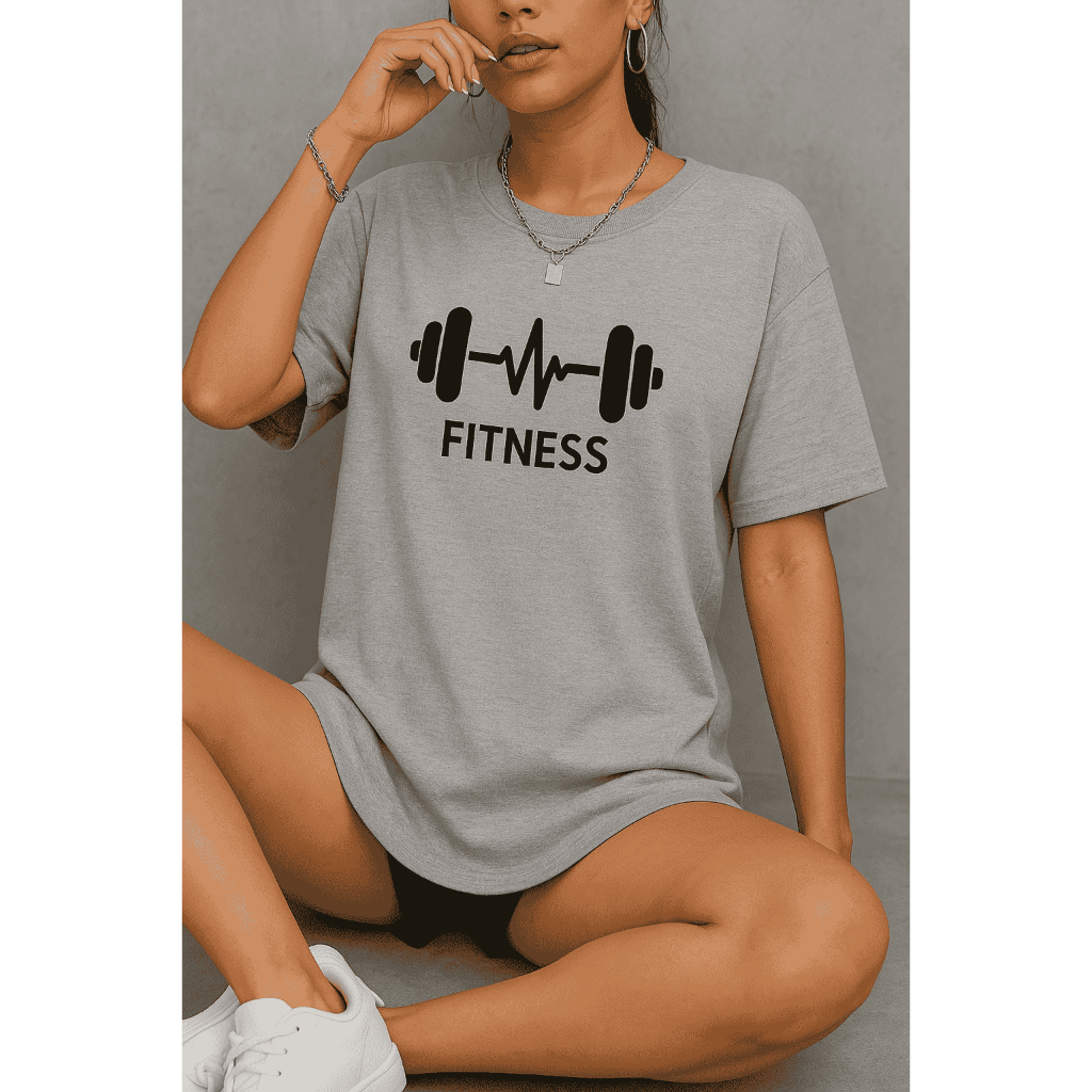 Camiseta Camisa Feminina Oversized Algodão Academia Treino | Shopee Brasil