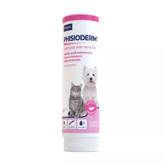 Phisioderm Shampoo Pele Sensivel 500ML Cães e Gatos - Virbac em Oferta na Shopee