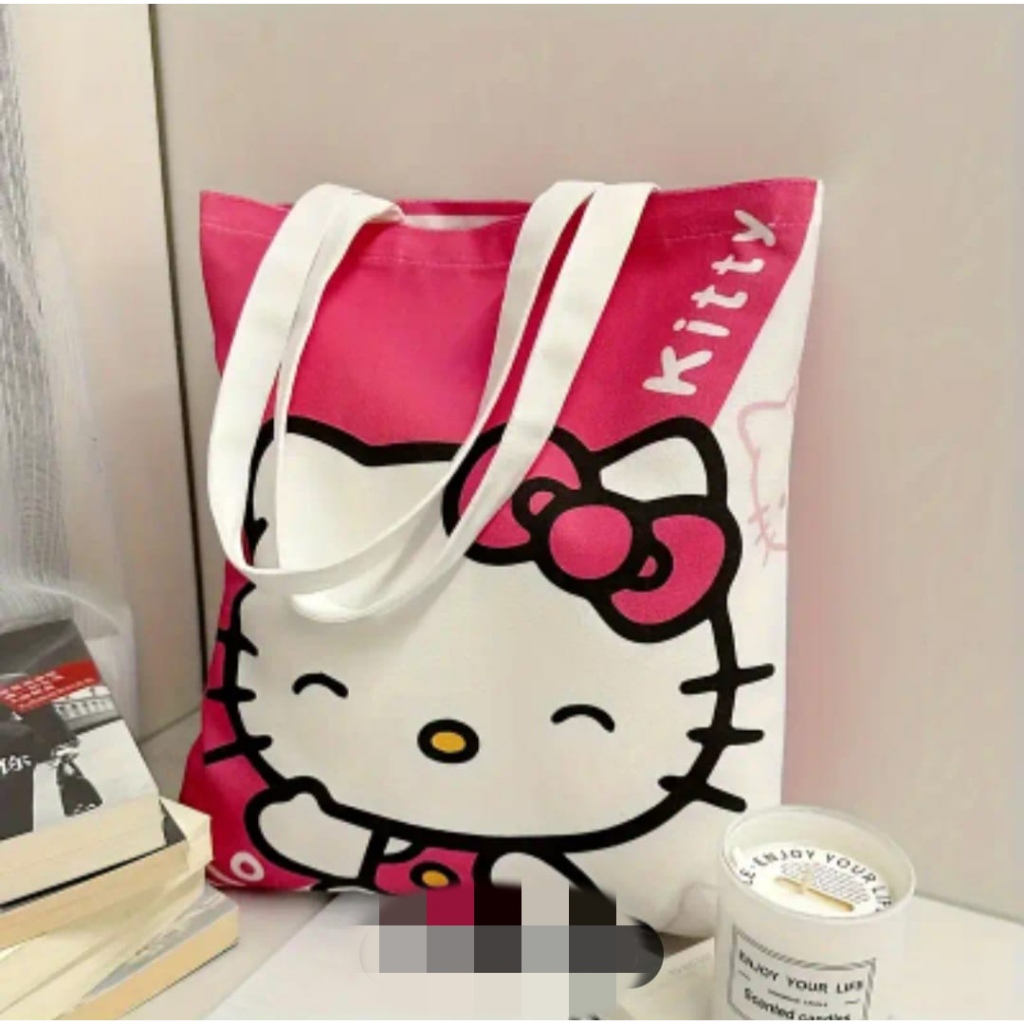 Bolsa de lona Carmed HELLO KITTY Original produto oficial | Shopee Brasil