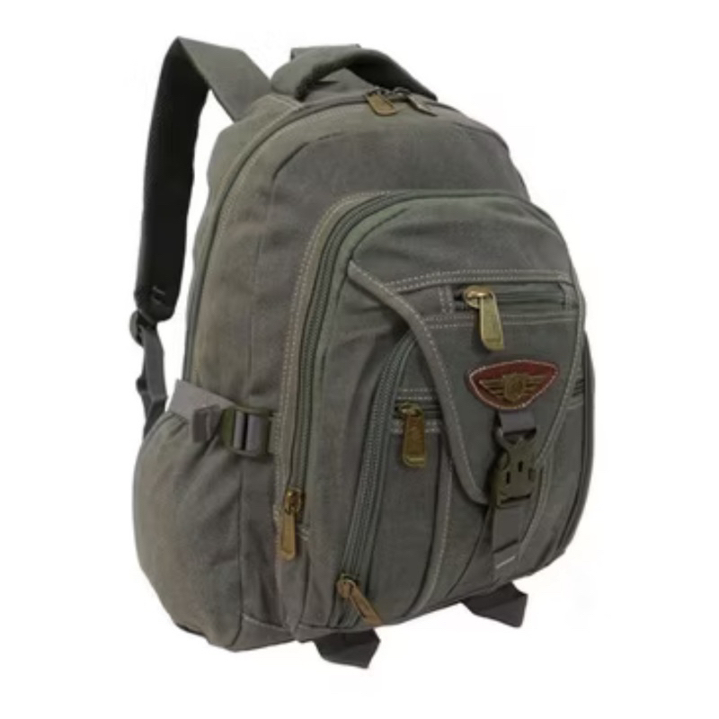 Mochila Bolsa De Lona Resistente Masculino Feminino Escolar Trabalho Viagem