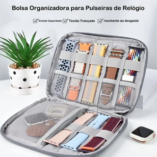 Bolsa Organizadora para Pulseiras de Relógio Capacidade Multifuncional Caixa de Armazenamento Especial para Apple Watch