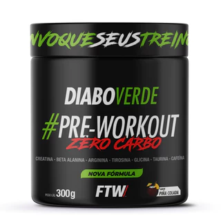 Diabo verde #Pre-workout zero carbo 300g - FTW