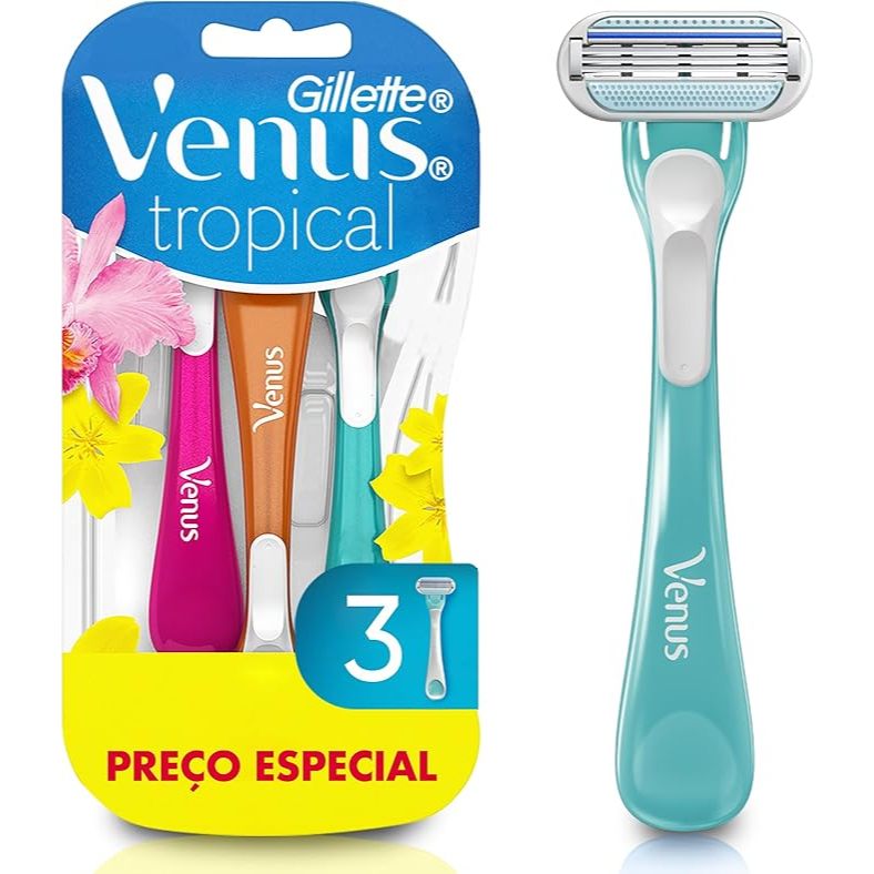 Gillette Venus Tropical Aparelho de Depilação Feminina Descartável ...