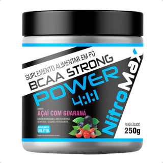 Bcaa Strong Powder 4:1:1 Pote 250g- Sabores - Nitromax