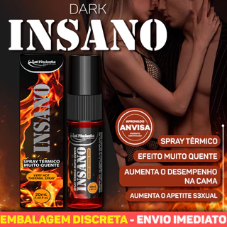 EXCITANTE ÍNTIMO DARK INSANO – SPRAY QUENTE UNISSEX PARA PRAZER INSTANTÂNEO LA PIMIENTA em Oferta na Shopee