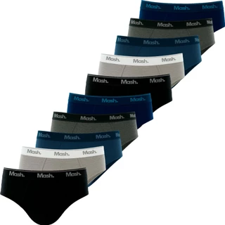 Kit 10 Cuecas Mash Slip Tradicional Cueca Confortável Masculina Em Algodão Adulto Original em Oferta na Shopee