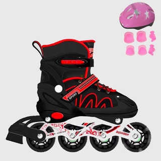 Patins Roller Reta Infantil Menina De 4 Rodas Ajustável Com Proteção Patins Menino Promoção em Oferta na Shopee