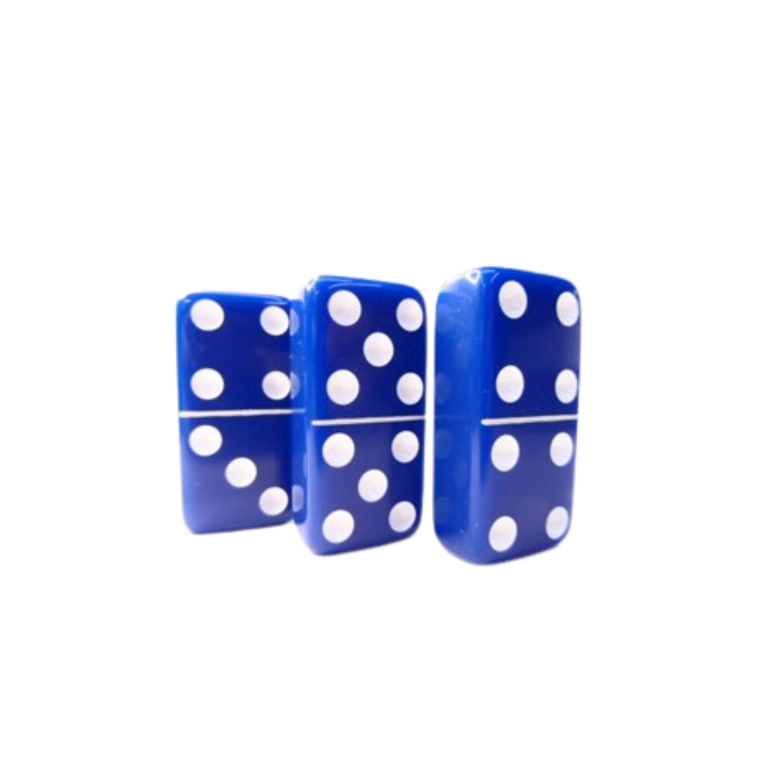 Dominó Profissional Jumbo Grosso Pesado Azul | Shopee Brasil