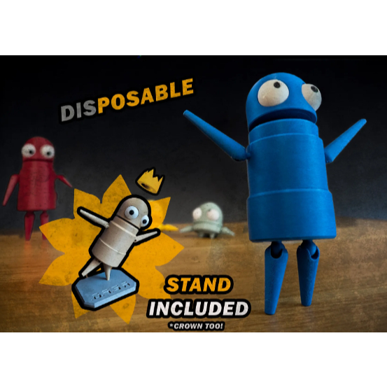 REPO Robo - boneco chaveiro Articulado - Jogo R.E.P.O. Robot e Semibot Colecionável Game Geek Viral Steam Tiktok 3D