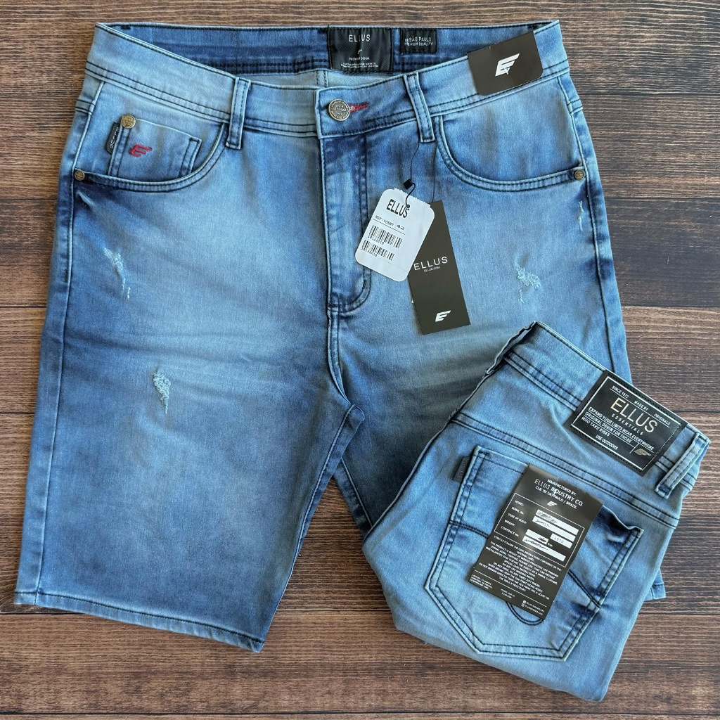 Bermuda Jeans Masculina Ellus Shopee Brasil