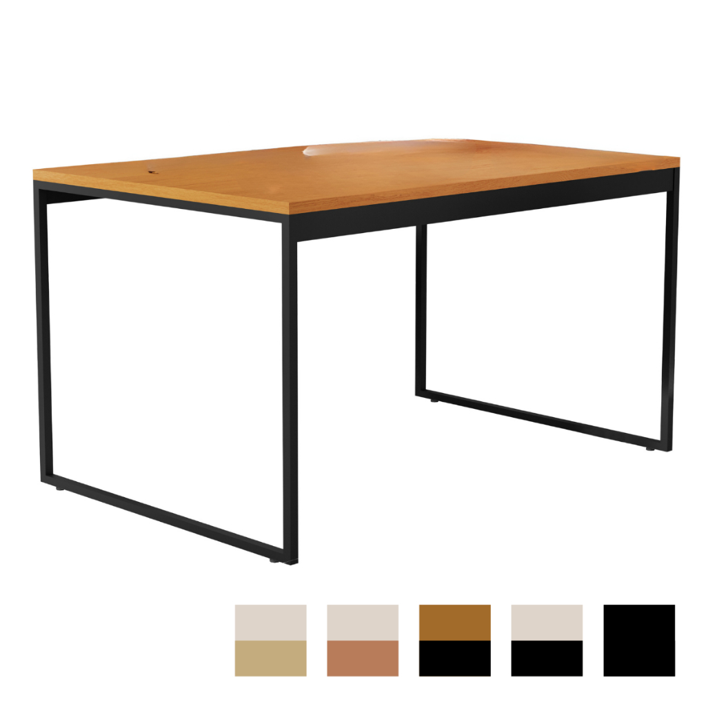 Escrivaninha Mesa Escritorio Home Office Industrial Pe Metal 110x75 Mais Profundidade