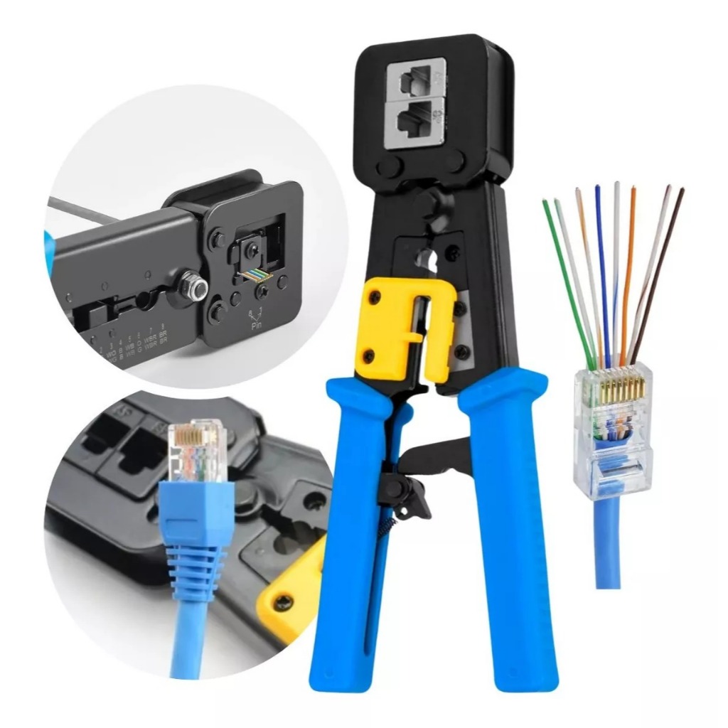 Alicate Crimpar Profissional Conector Rj45 Ez Crimp Vazado | Shopee Brasil