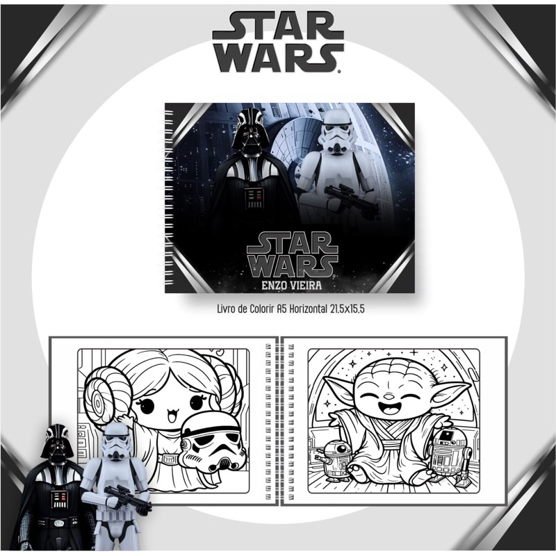 Livro de Colorir - STAR WARS - estilo Bobbie Goods | Shopee Brasil