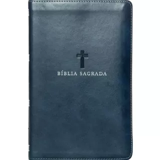 Bíblia Sagrada | NVI | Letra Grande | Leitura Perfeita | Couro Soft Azul | Thomas Nelson Brasil em Oferta na Shopee