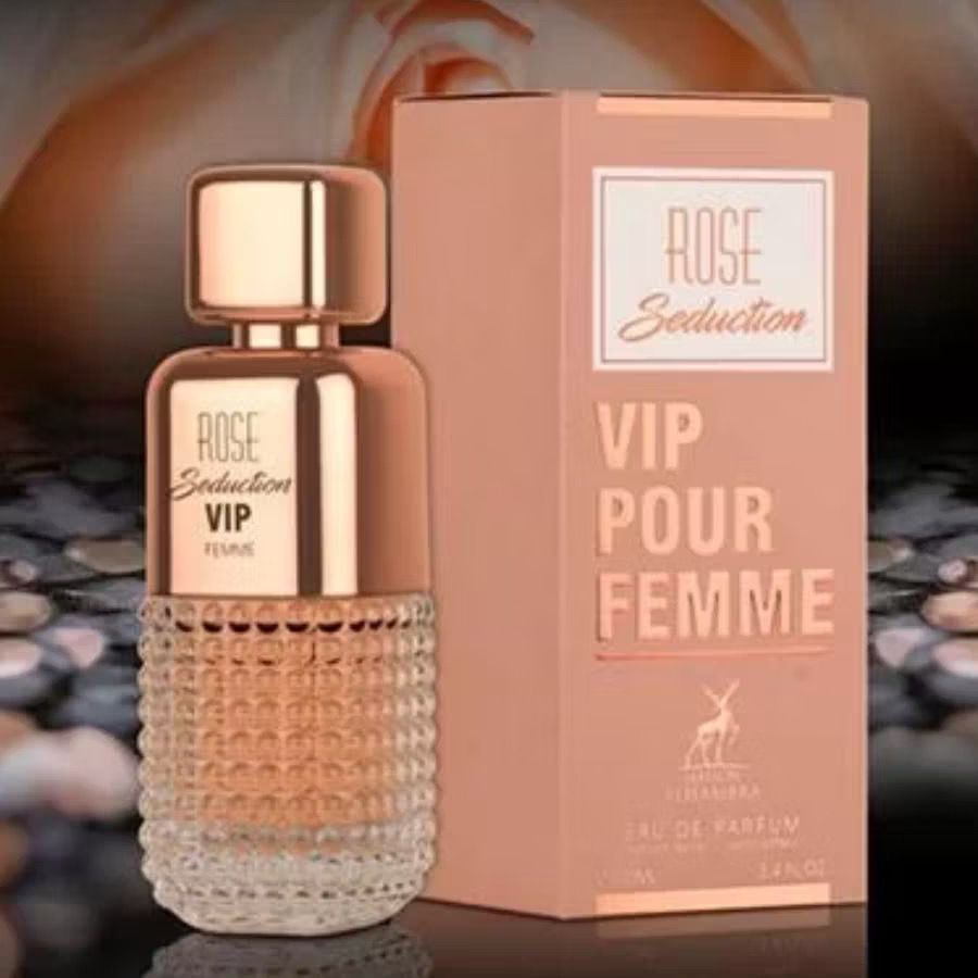 Perfume Árabe Rose Seduction VIP Pour Femme Eau De Parfum Spray