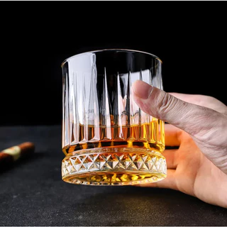 Jogo 2 Copos de Vidro 300mL Decoração Elegante Whisky