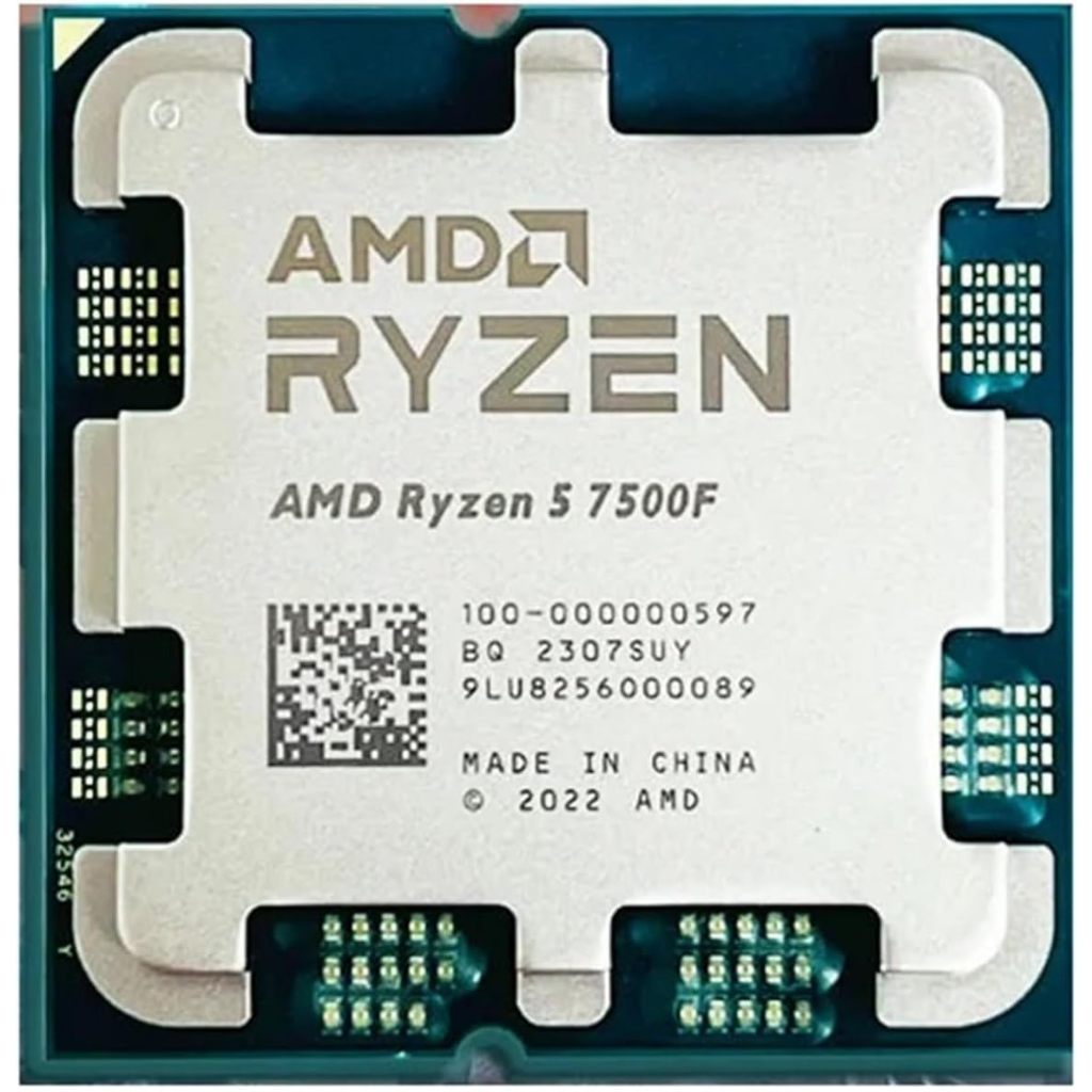 Processador AMD Ryzen 5 7500F 3.7GHz 6-Core 12-Thread Soquete AM5