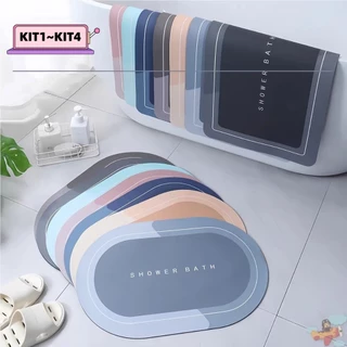 KIT1~KIT4 Tapete Banheiro Super Antiderrapante Absorvente de Secagem Rápida Para Banheiro/Cozinha/Porta De Entrada