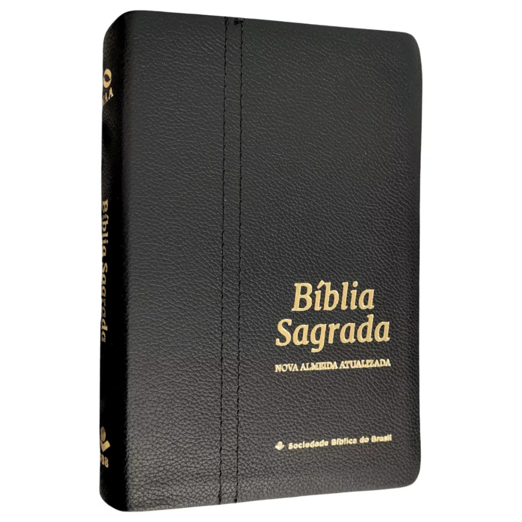 Bíblia Sagrada Versão NAA Nova Almeida Atualizada Capa de Couro ...