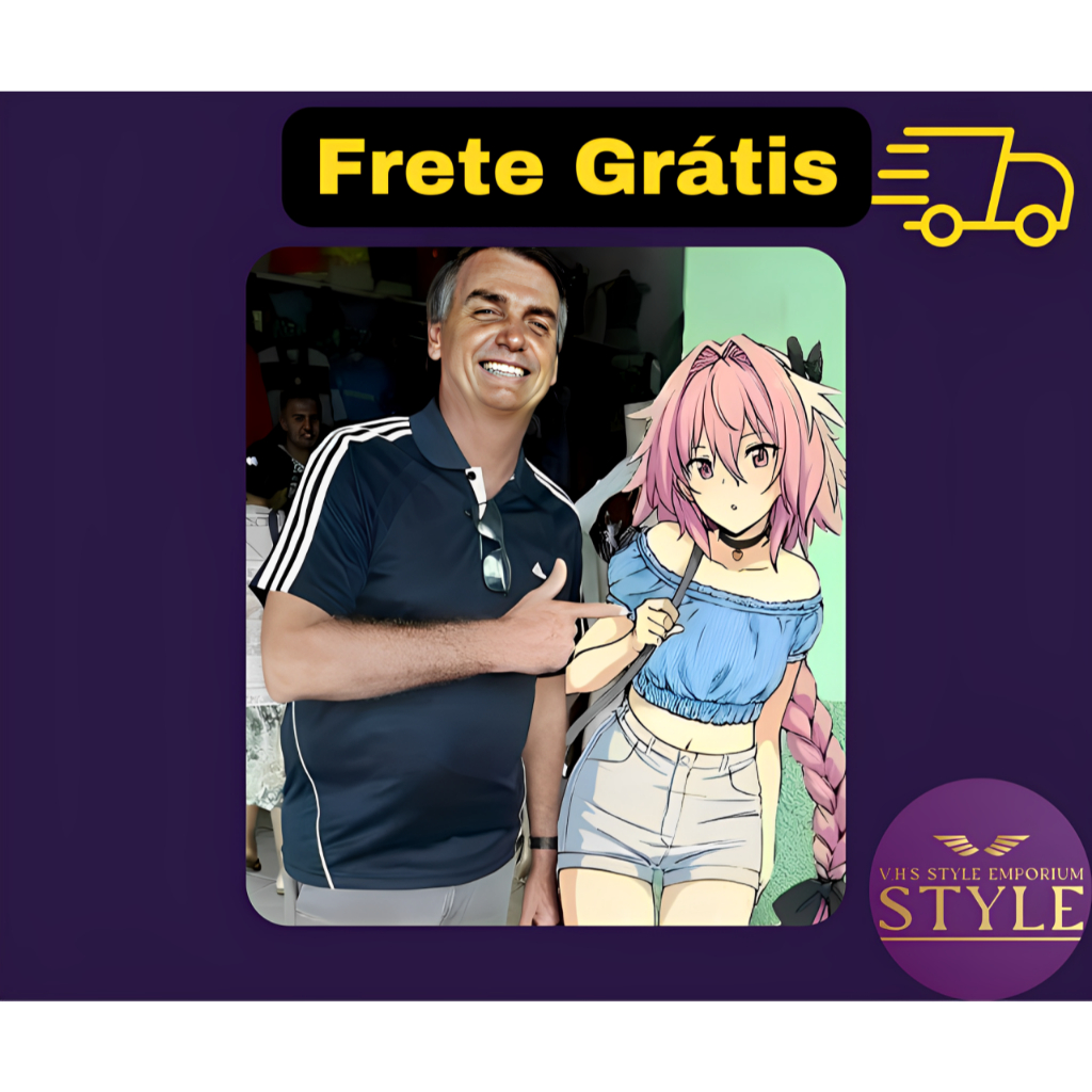 🖱️ Mouse Pad Personalizado Antiderrapante – Meme 🔥 Bolsonaro x Anime | meme Exclusivo