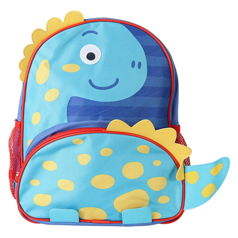 Mochila Infantil Dino Azul Criança Bolsa Escolar Menino Creche Passeio ...