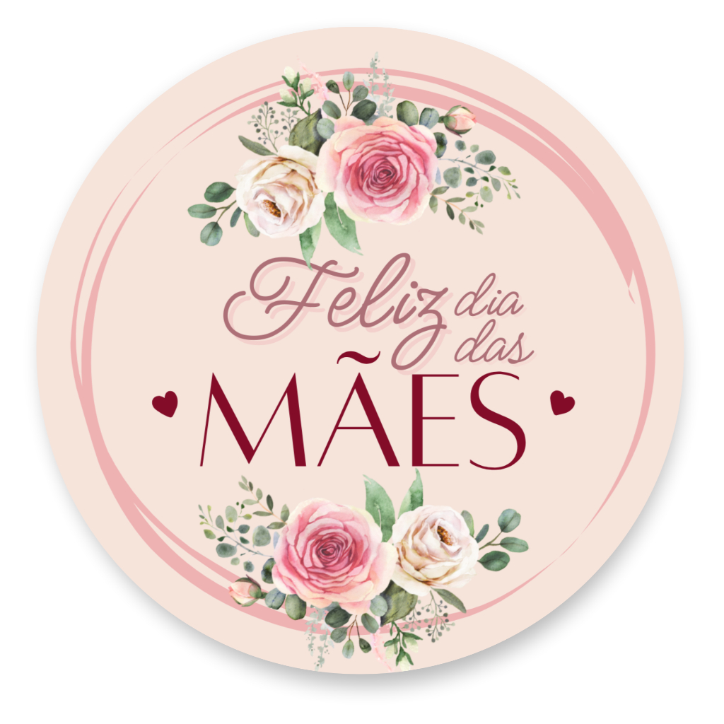 Adesivo Dia das Mães | Adesivo para lembranças dia das mães | Rótulo ...