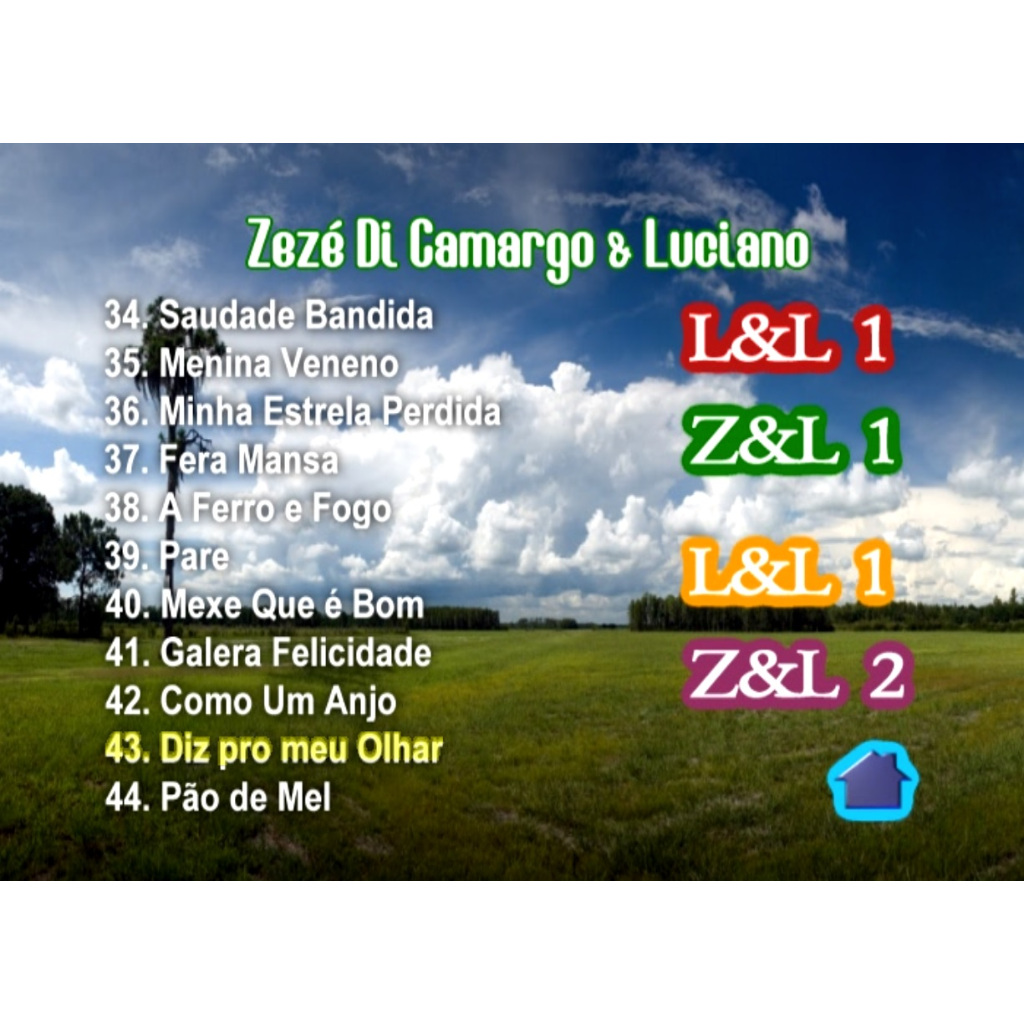 DVD KARAOKE LEANDRO E LEONARDO - ZEZÉ DE CAMARGO & LUCIANO - 44