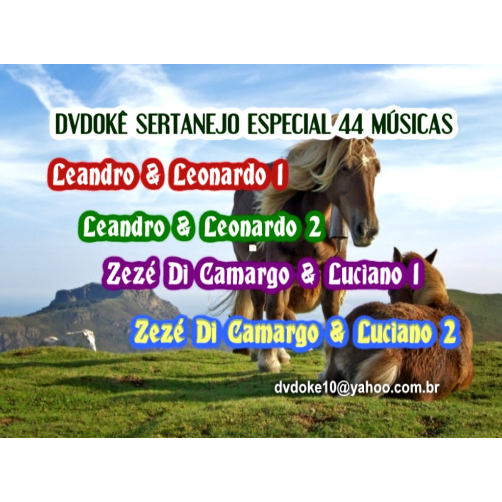 DVD KARAOKE LEANDRO E LEONARDO - ZEZÉ DE CAMARGO & LUCIANO - 44