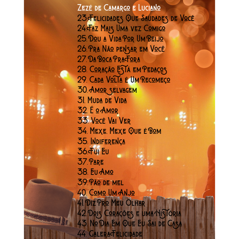 DVD KARAOKE LEANDRO E LEONARDO - ZEZÉ DE CAMARGO & LUCIANO - 44