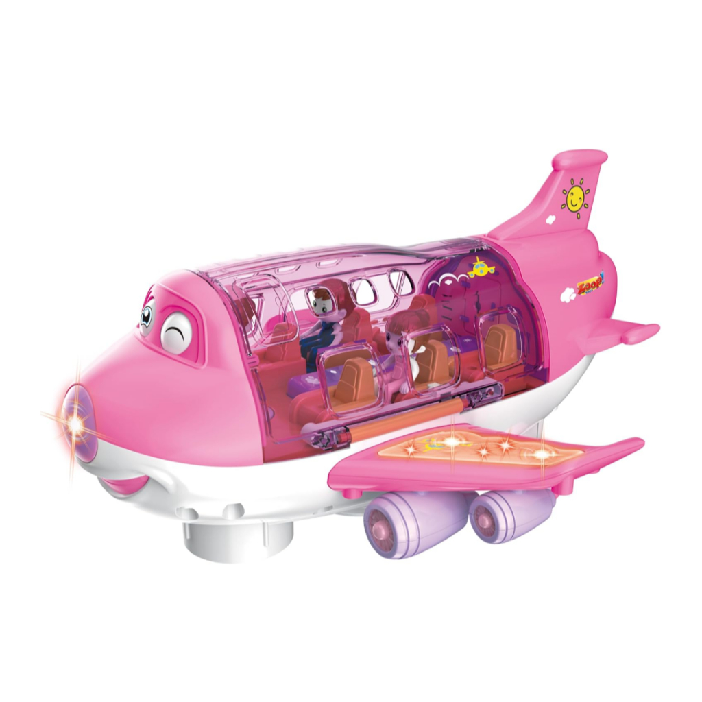 Avião de Brinquedo Que Voa Grande Educativo Com Som e Luz Infantil ...