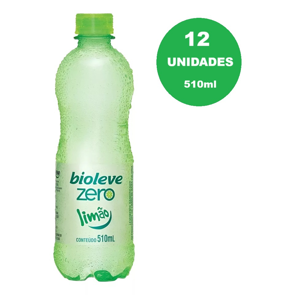 Refrigerante Limão Bioleve Zero 510ml 12 Unidades | Shopee Brasil