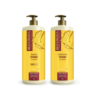 Kit Tutano Shampoo e Condicionador Bio Extratus - 1L Força e Maciez