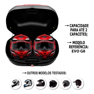 Bauleto 45 Litros Tras. Fumê ou Vermelho Universal Removível Pro Tork