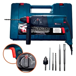 Martelete Perfurador e Rompedor 1200w 2,7J SDS Plus com Kit e Maleta