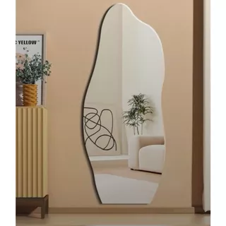 Espelho Orgânico 120X50 Lapidado Moderno Grande Forms C/ 2 SUPORTES MULTIDIRECIONAL (FORM) em Oferta na Shopee