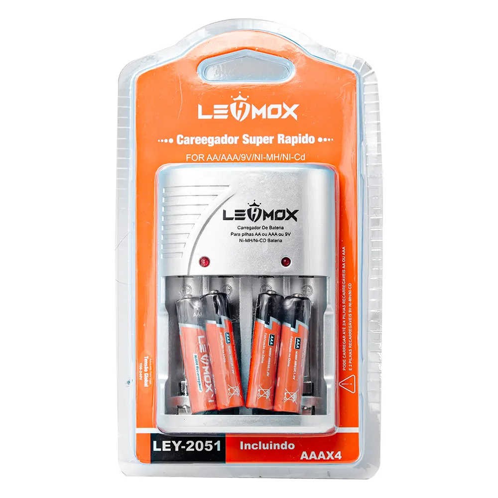 Carregador super Rapido incluindo AAAx4 - Lehmox