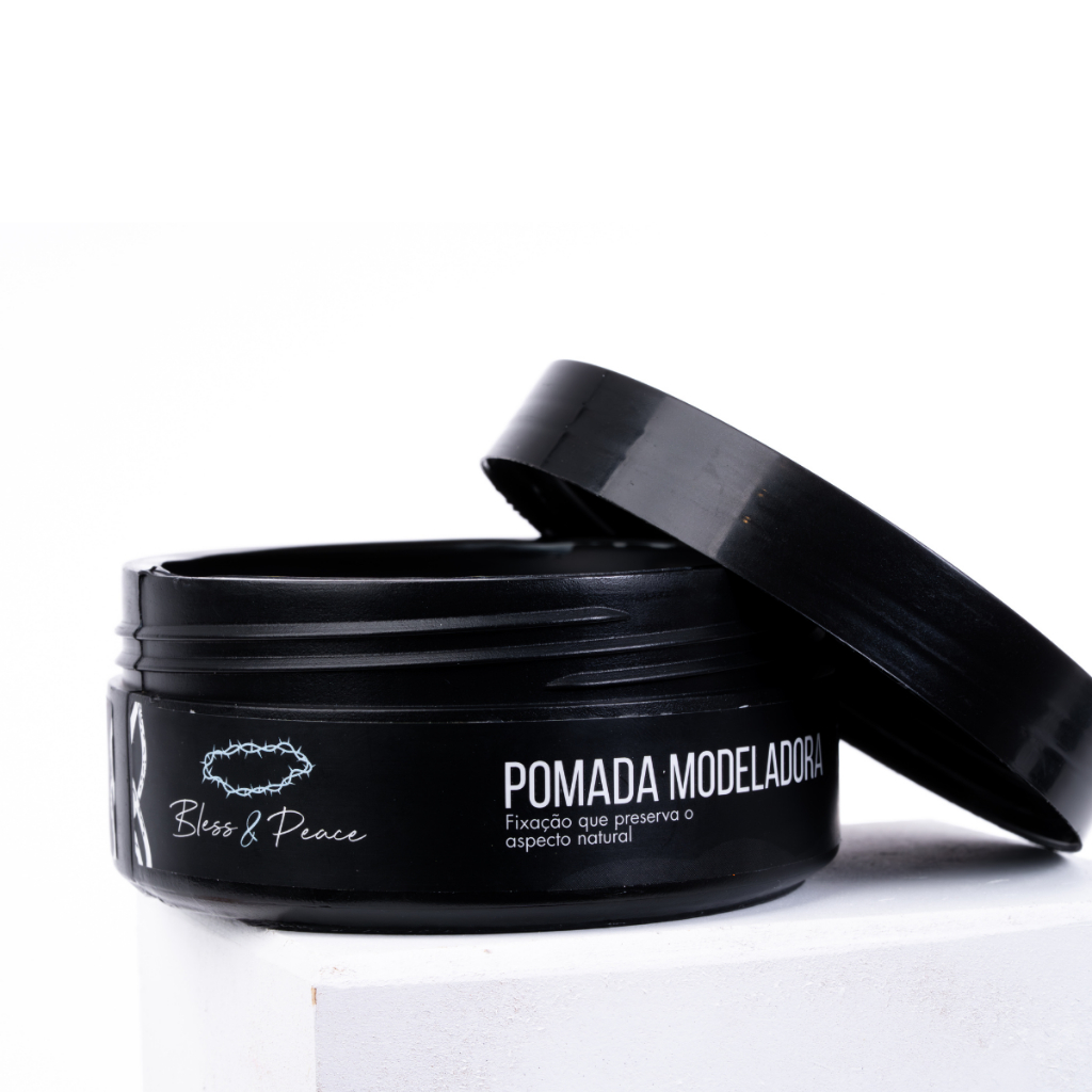 Pomada Modeladora Capilar Unissex Bless & Peace Pasta para Penteados Femininos e Masculinos Fixação Natural Antifrizz