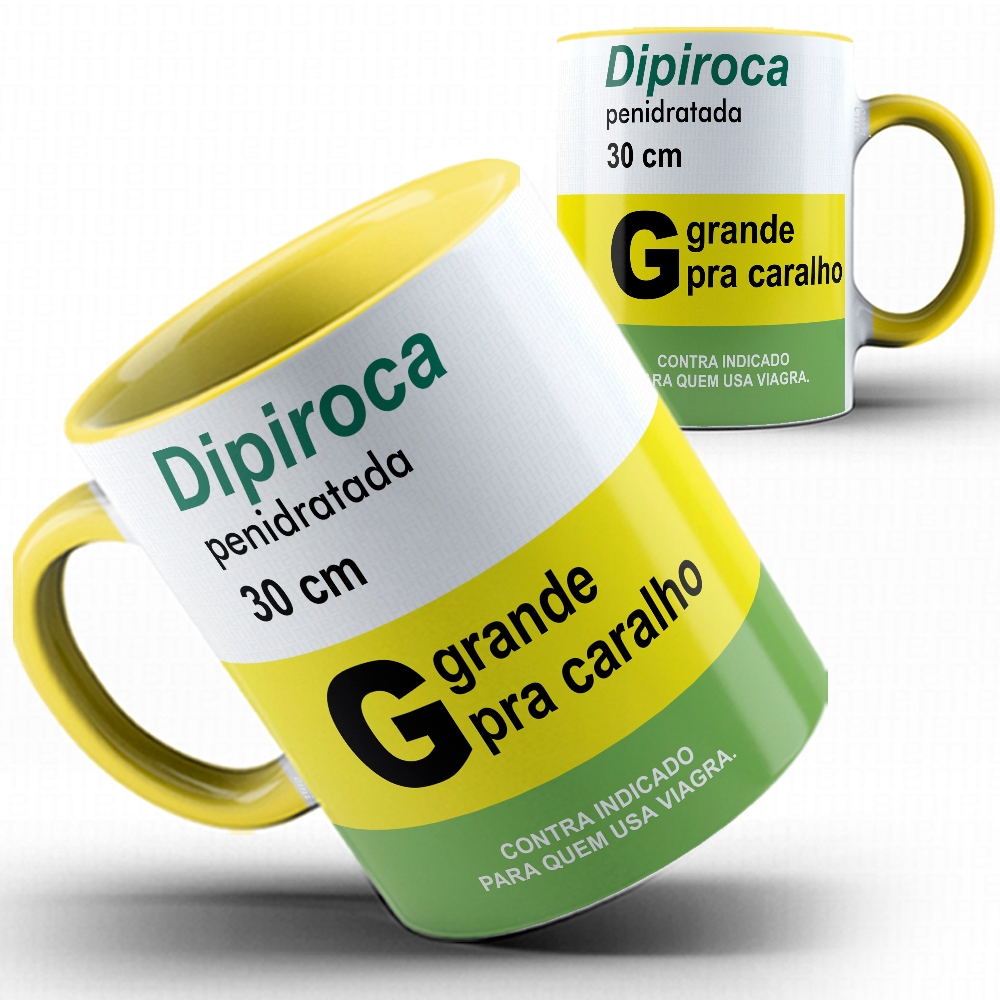 Caneca xicara remédio Dipiroca