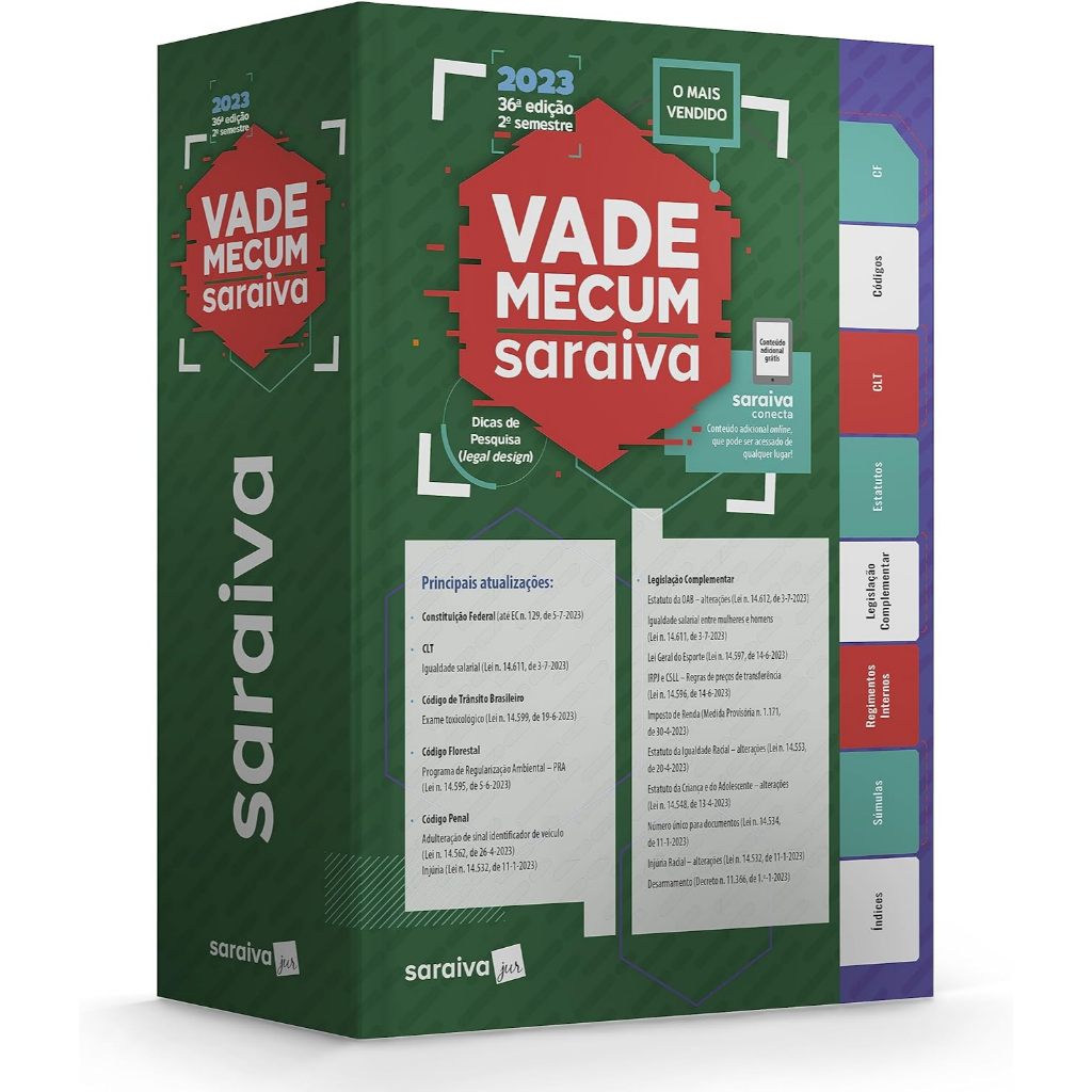 Livro Vade Mecum Saraiva 36ª Edição 2023 2ª Semestre (Capa Dura ...
