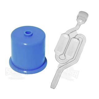 Airlock Tipo S + Tampa de Silicone de Galão 20 Litros Tampão Cerveja Artesanal fermentação