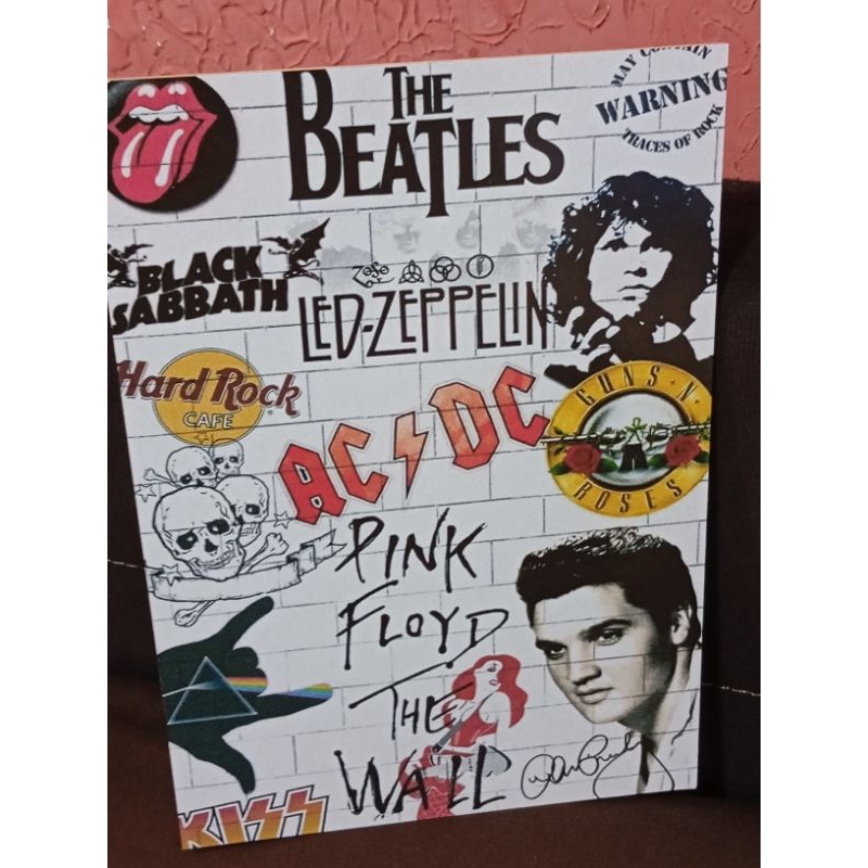 placa decorativa rock | Shopee Brasil